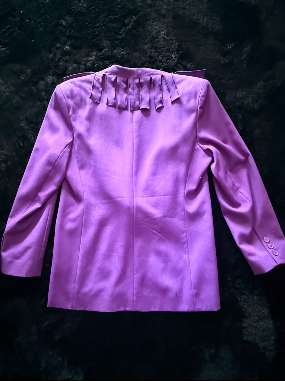 Cache Purple Women's Ruffled Blazer - Picture 3 of 4